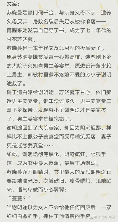 美人揣崽在大院，反派竟是我老公
